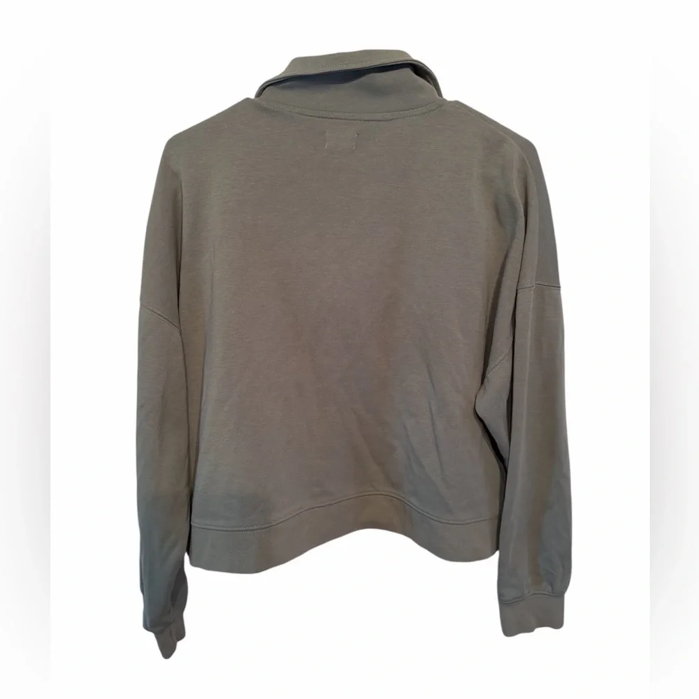 Cotton On Collared Cropped Sweatshirt Women’s Green size medium‎ - Picture 2 of 4